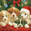 Christmas Kittens and Puppies Diamond Painting