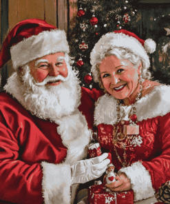 Christmas Mr and Mrs Claus Diamond Painting