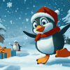 Christmas Penguin Animation Diamond Painting