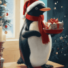 Christmas Penguin Birds Diamond Painting