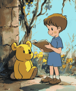 Christopher Robin Cartoon Diamond Painting