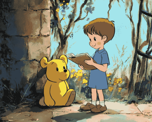 Christopher Robin Cartoon Diamond Painting