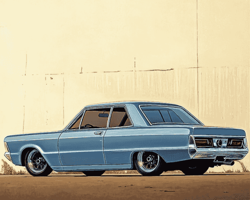 Chrysler Valiant Engine Diamond Painting