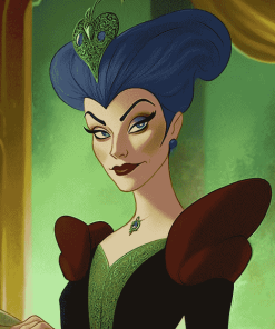 Cinderella Lady Tremaine Animation Diamond Painting