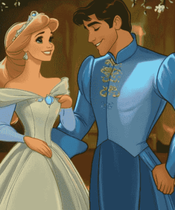 Cinderella and Prince Charming Diamond Painting