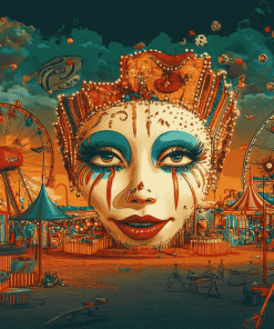 Circus Ferris Animation Diamond Painting