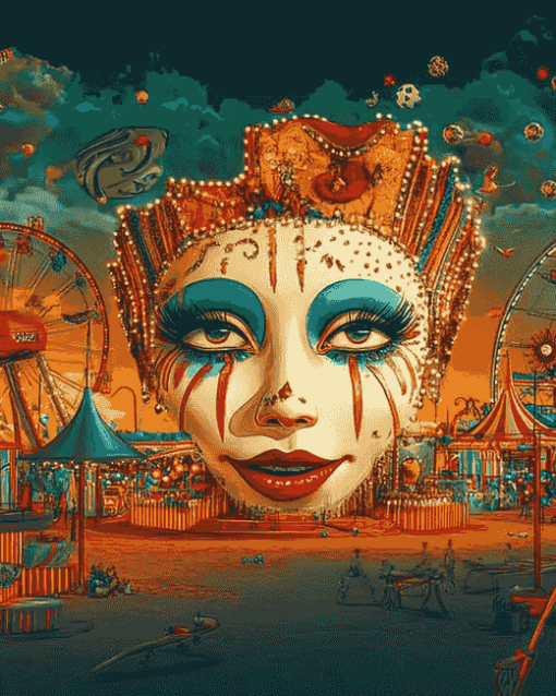 Circus Ferris Animation Diamond Painting