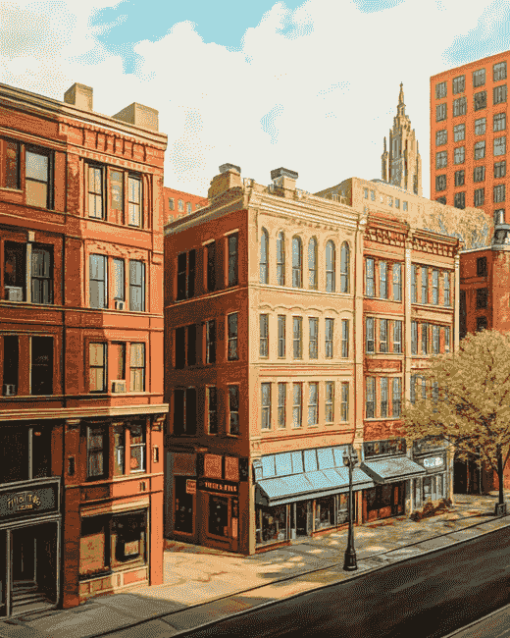 City Streets of Troy Diamond Painting