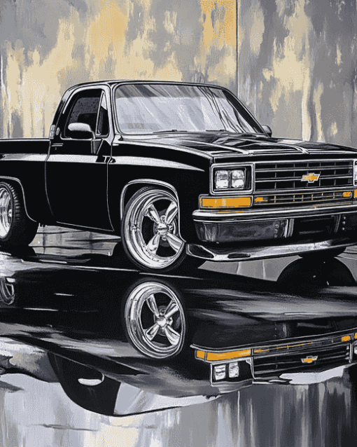 Classic 1990 Chevy Diamond Painting