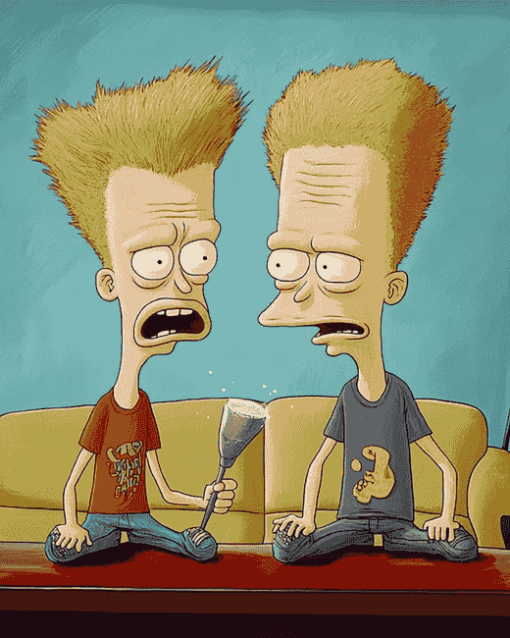 Classic Beavis And Butthead Diamond Painting