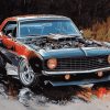 Classic Camaro Engines Diamond Painting