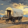 Classic Covered Wagon Diamond Painting