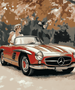 Classic Mercedes SL 300 Diamond Painting