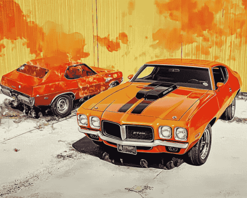 Classic Pontiac 1970 GTO Diamond Painting