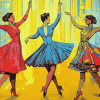 Classy Dancers Pop Animation Diamond Painting