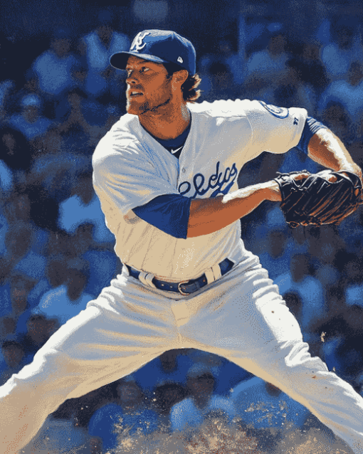 Clayton Kershaw Baseball Legend Diamond Painting