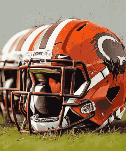 Cleveland Browns Football Helmet Diamond Painting