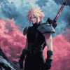 Cloud Strife Anime Diamond Painting