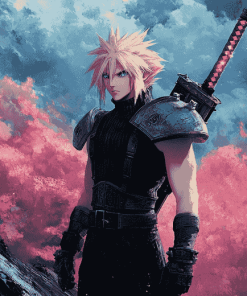 Cloud Strife Anime Diamond Painting