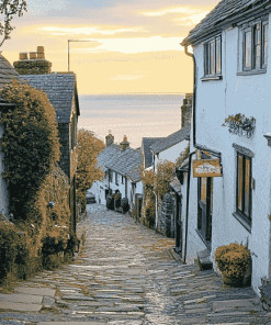 Clovelly Streets and Buildings Diamond Painting