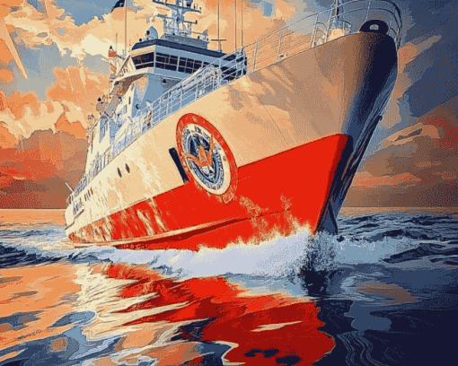 Coast Guard Seascapes Diamond Painting