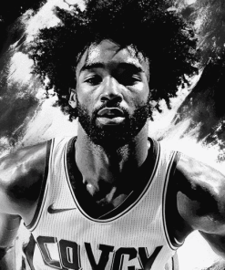 Coby White Basketball Icon Diamond Painting