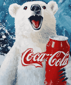 Coca Cola Polar Bear Diamond Painting