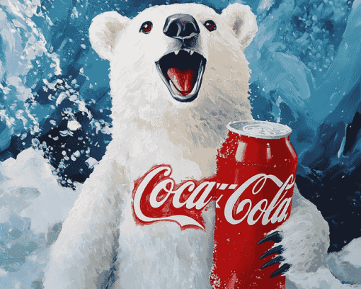 Coca Cola Polar Bear Diamond Painting