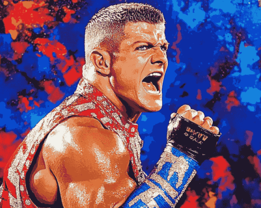 Cody Rhodes WWE Champion Diamond Painting