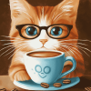 Coffee Cat Diamond Painting