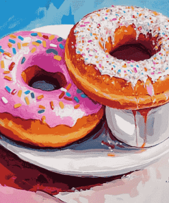 Coffee and Donut Treats Diamond Painting