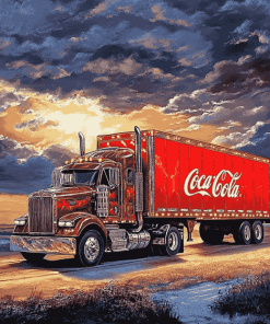 Cola Truck Engines Diamond Painting