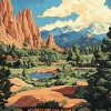 Colorado Garden View Diamond Painting