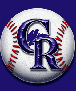 Colorado Rockies Baseball Logo Diamond Painting