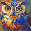 Colorful Abstract Owl Diamond Painting