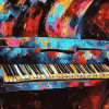 Colorful Abstract Piano Diamond Painting