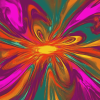 Colorful Abstract Sun Diamond Painting