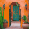 Colorful Andalusia Hacienda Diamond Painting