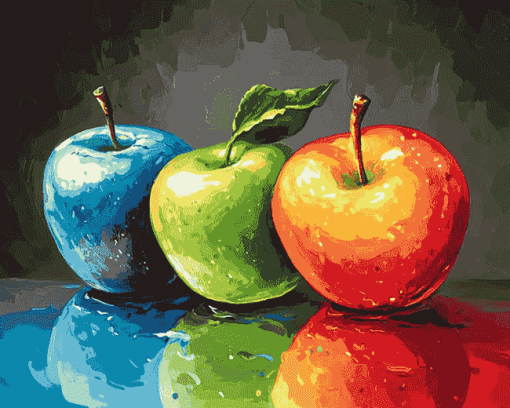 Colorful Apple Fruits Diamond Painting