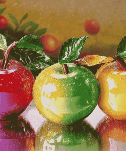 Colorful Apple Glass Diamond Painting