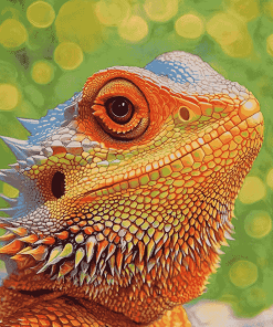 Colorful Bearded Dragon Diamond Painting