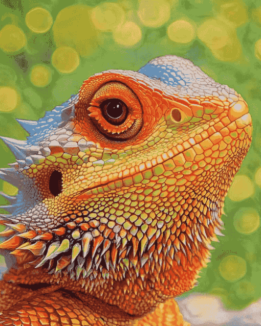 Colorful Bearded Dragon Diamond Painting