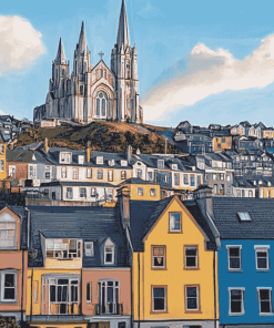 Colorful Cobh Cathedral Diamond Painting