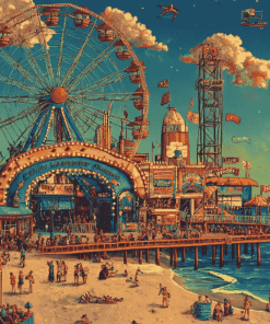 Colorful Coney Island Diamond Painting