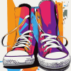 Colorful Converse Pop Art Diamond Painting