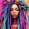 Colorful Dreadlocks Diamond Painting