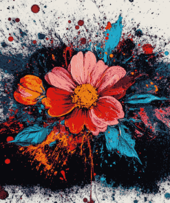 Colorful Flower Blossom Diamond Painting