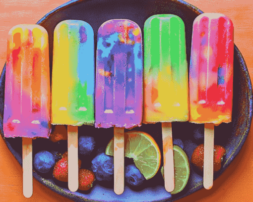 Colorful Food Ice Cream Diamond Painting