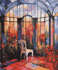 Colorful Greenhouse Abstract Diamond Painting