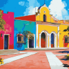 Colorful Hacienda Homes Diamond Painting